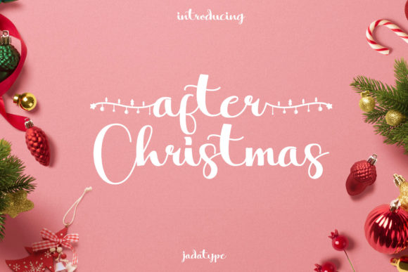 After Christmas Font for Creative Projects