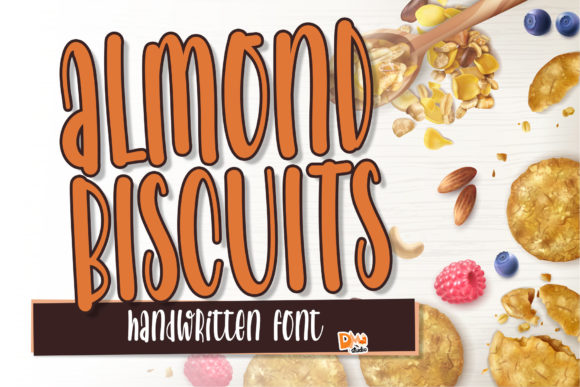 Almond Biscuits Font for Creative Projects