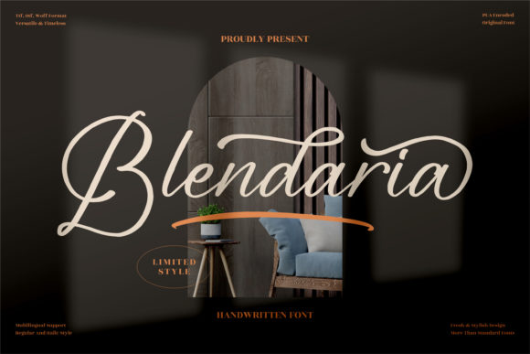 Blendaria: A Romantic Typeface