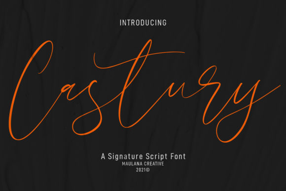 Castury Font: Elegant Script for Creative Projects