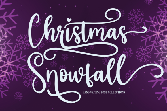 Christmas Snowfall Font for Branding