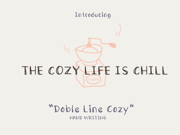 Double Line Cozy Font for Business Branding