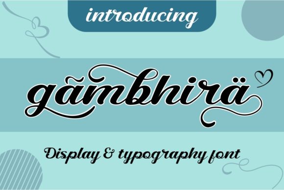 Gambhira Font for Elegant Design