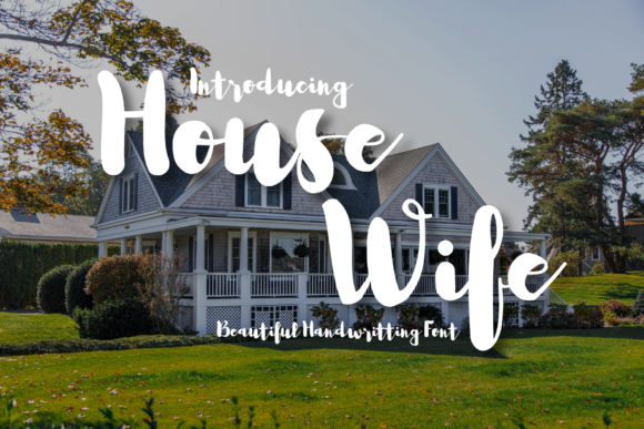 House Wife Font for Web Design