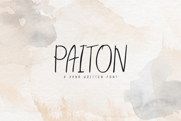 Paiton Font: Handwritten Elegance for Branding