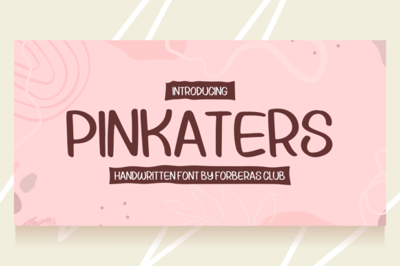 Pinkaters Font for Creative Projects