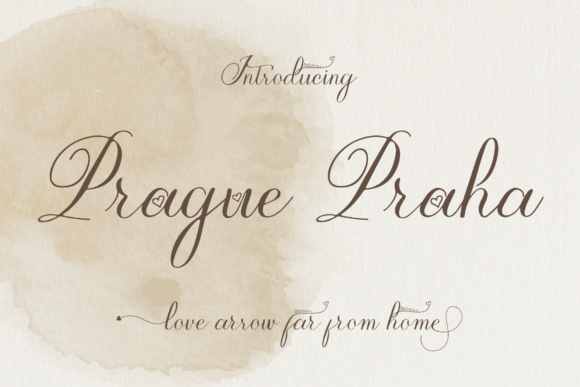 Prague Praha Font for Creative Design