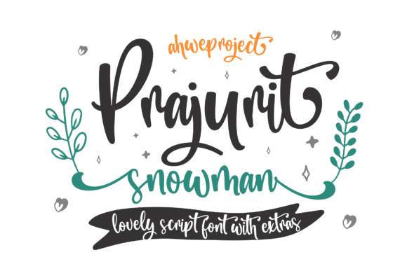Prajurit Snowman Font for Web Design