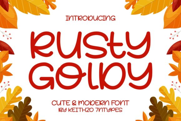 Rusty Goldy Font for Web Design