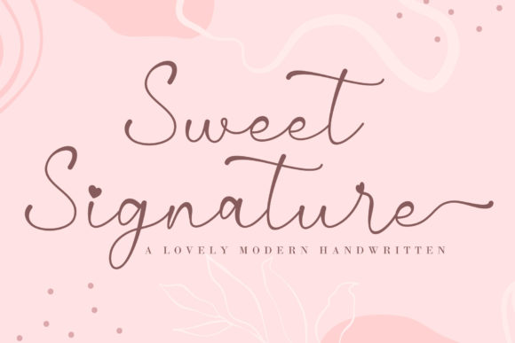Sweet Signature Font for Creative Campaigns