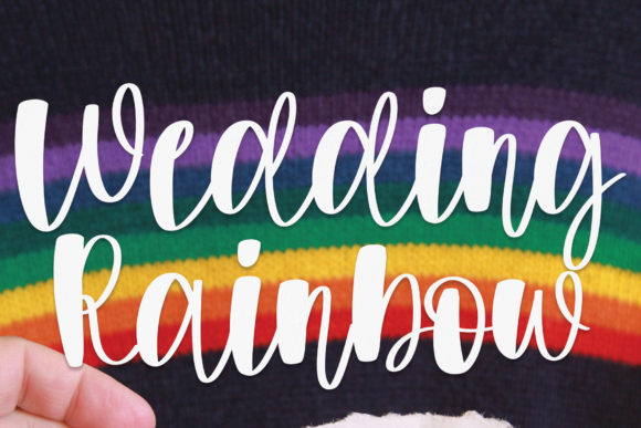 Wedding Rainbow Font Review