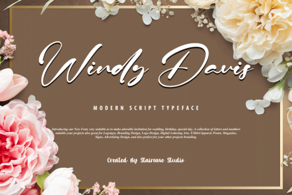 Windy Davis Font for Creative Makers