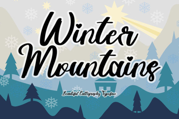 Winter Mountains Font for Creative Campaigns